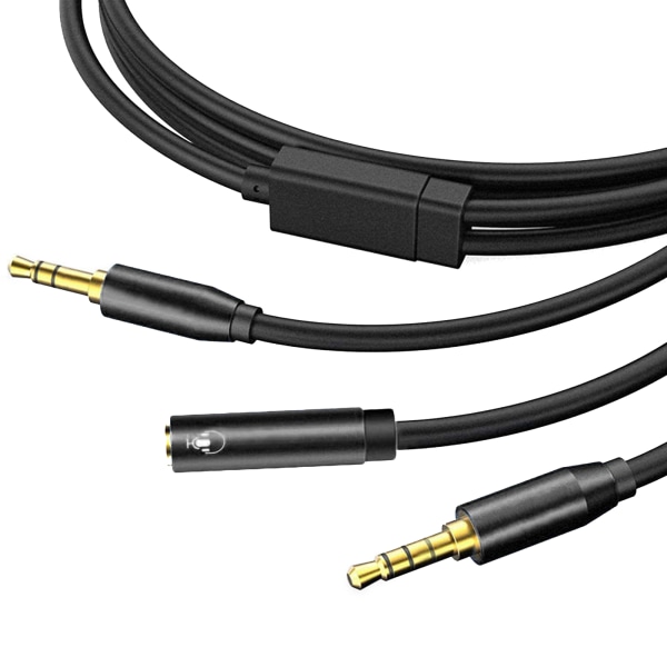 Ljudadapterkabel för Elgato HD60 S+kabel med 3,5 mm honkontakt, 3,5 mm hankontakt
