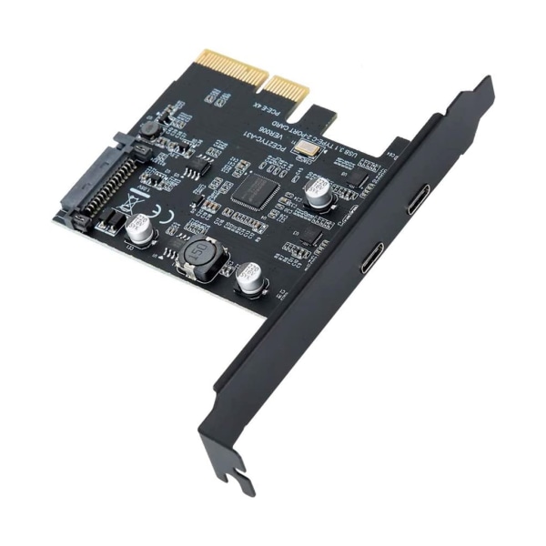 PCI-Express 4X til USB3.2 Gen Riser Adapter 10Gbps hurtig overførsel udvidelseskort