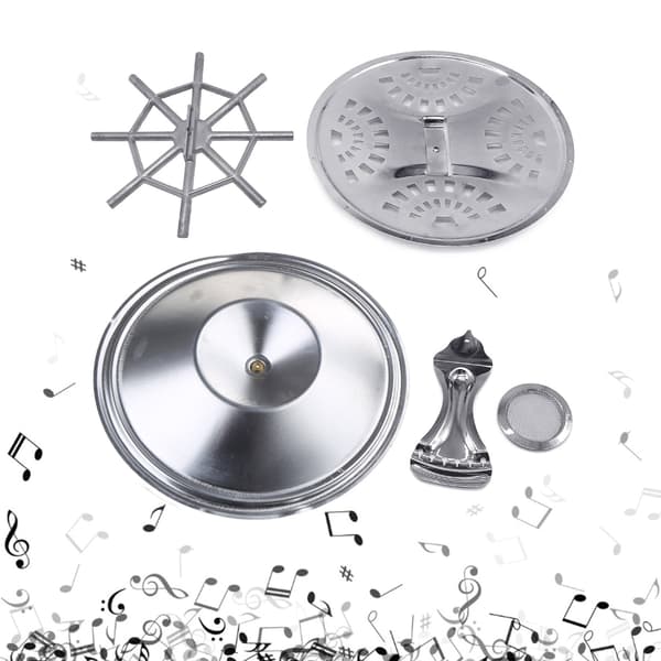 5-delad Dobro Resonator Gitarr Set Bro Ställ Soundhole Cover Resonator Tailpiece