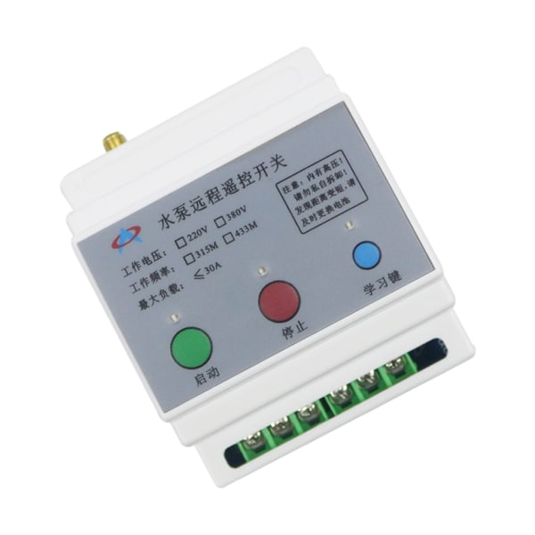 Industriell 220V trådlös fjärrkontroll för vattenpump LED ljusbrytare relä radio RF sändare 315/433MHz mottagare null - B 433MHz