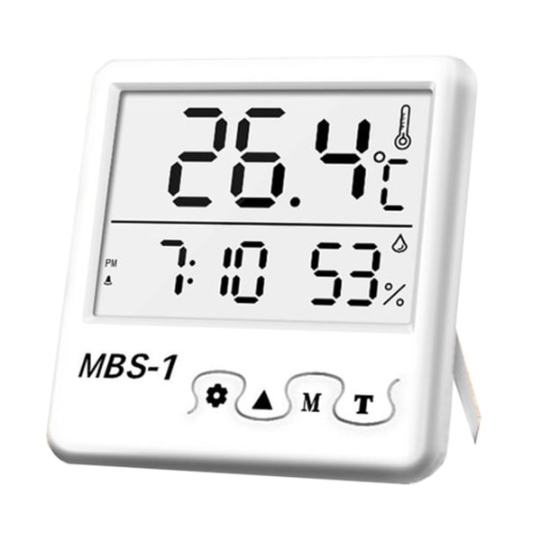 Digital termometer Hygrometer Inomhusrum Elektronisk temperatur Fuktighetsmätare Sensormätare Väderstation för hemmet