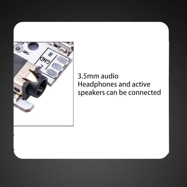 Miniförstärkare Bluetooth-kompatibel 5.0 Clearly Sound Amp Audio Stereo Music Radio Receiver för Phone House Room TV