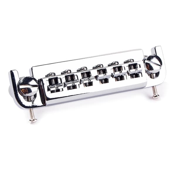 Elektrisk gitarr rullbro sadel stallstycke combo krom ersättningsdelar Chrome