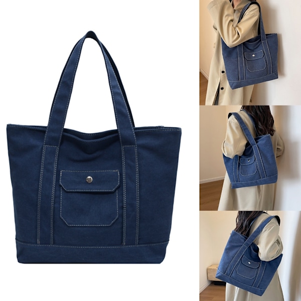 Indkøbstasker Bogtaske Trendy taske Mode Casual Shopper Bag Alsidig håndtaske Beige
