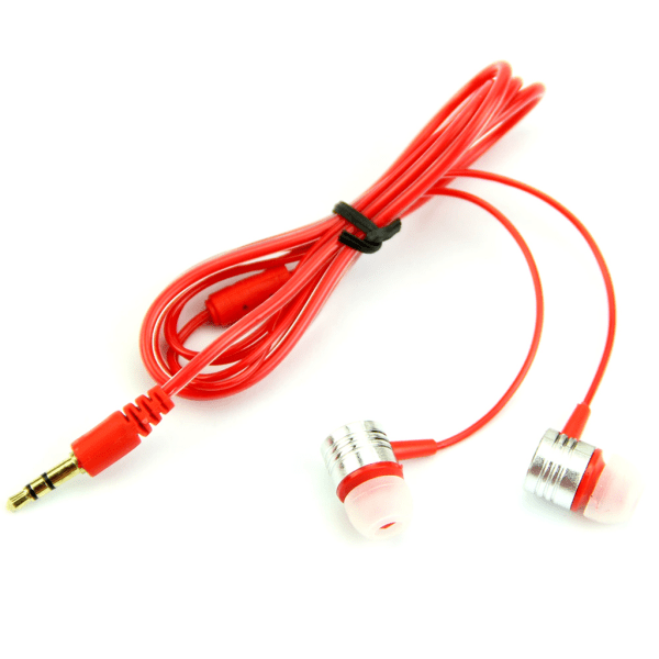 3,5 mm In-Ear Earbuds Hörlurar Headset Hörlurar För telefon MP3 för iPod PC Red
