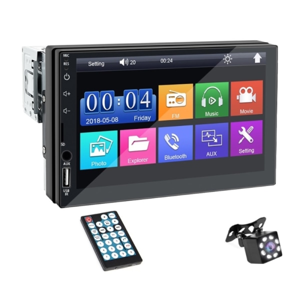 Universal Bluetooth-kompatibel radio bil 7 tommer MP5 multimedieafspiller Auto Digital AudioMusic Stereo Receiver Elektronik