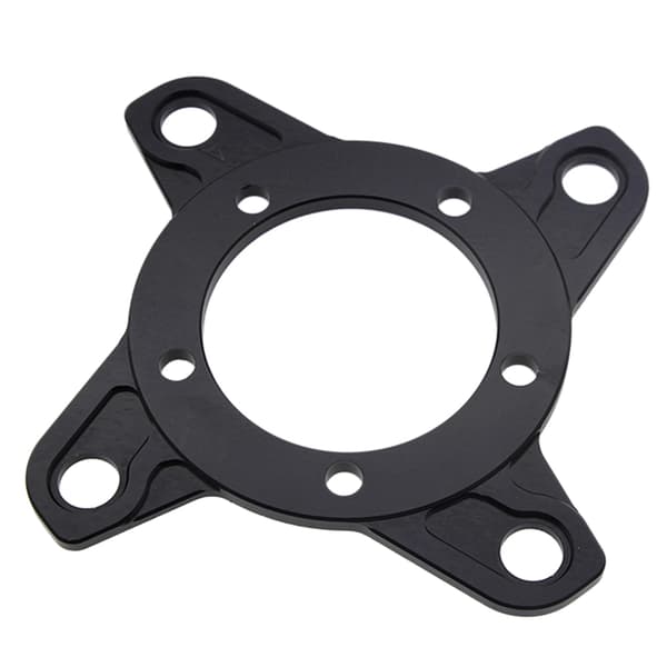 Bafang Ebike BBS01 BBS02 Cykel Mid Motor Spindel Kedjering Adapter 104B/130BCD Black A