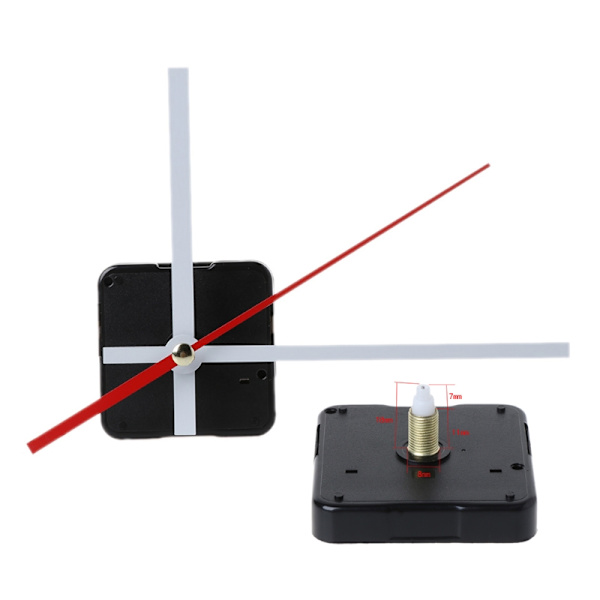 DIY Quartz Clock Movement Silence Quartz Clock Core Tillbehör Tillbehör för väggmonterade spetsiga nålar Tillbehör