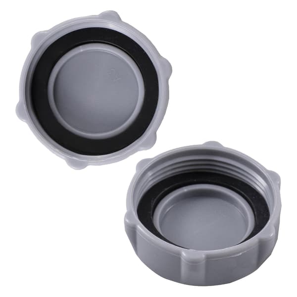 Set med 2 grå poolavloppsventilkåpor lämpliga för P6H1158ASS16 modellpool