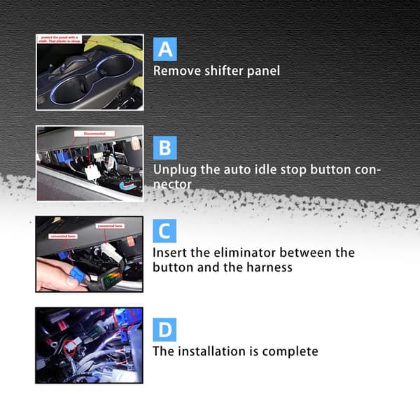 Bil Start Stopp System Slett Plug Eliminatorer Enhetskabel Bilmotor