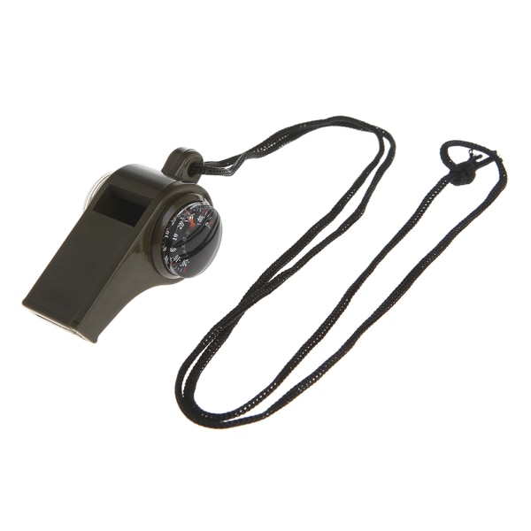 3 i 1 Utomhuscamping Vandring Nödöverlevnadsutrustning Whistle Compass Termometer