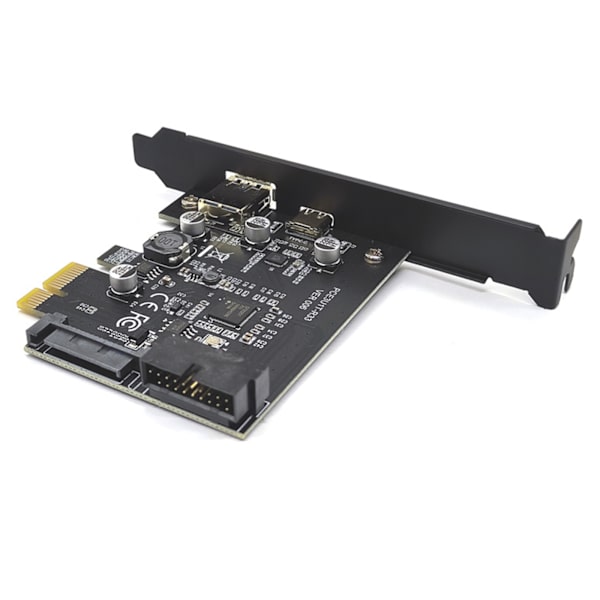 Usb3.0 Type-C PC Front Chassis Adapter Kort Type C Positiv Negativ Stik Renesas D720201 Master Chip til 19pin PCI-E X1