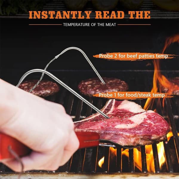 Expert BBQ Temperaturmätare med Brett Mätområde för Matlagning