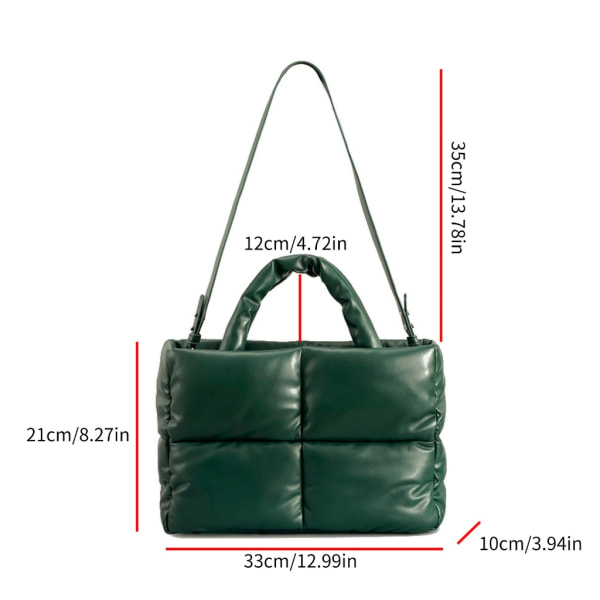 Elegant Tote håndveske Praktisk skulderveske for kvinner for ulike anledninger Grass green