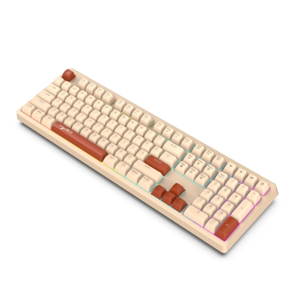 108Keys RGB Bakgrundsbelyst Tangentkapslar Membran Tangentbord Mekanisk känsla Skrivmaskin