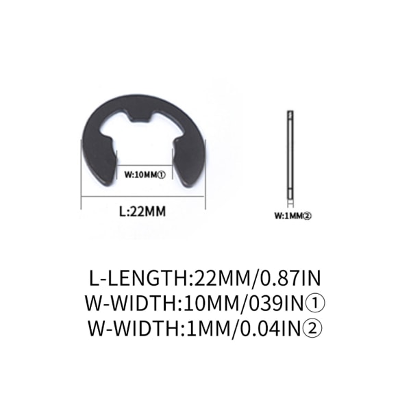 160 st 2 mm till 12 mm låsring med snäpplåsringar Stål E-klämma snäppringar Externa låsringar Bricka Sortiment Set
