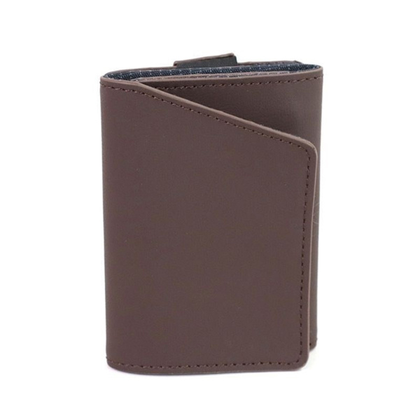 Snygg dragsko för män Korthållare Myntväska Växlingsfickor Cash Organizer Brown