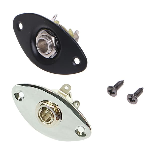 Til elektronisk guitar guitar tilbehør output til katteøje oval jackplade chro