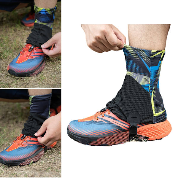 Utomhus Trail Gaiters Låga Ankel Gaters Skyddande Skoskydd Andningsbara Picture line green