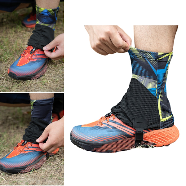 Utomhus Trail Gaiters Låga Ankel Gaters Skyddande Skoskydd Andningsbara Sunlight blue