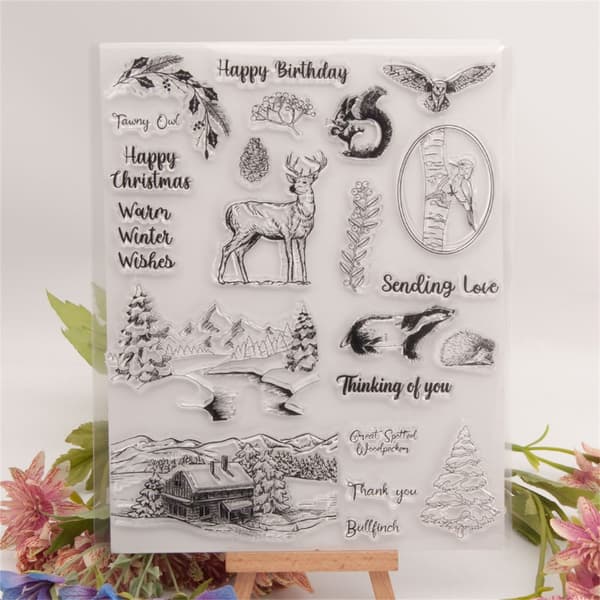 Julefrimerker Klare Silikonstempler Jule Scrapbooking Stempler