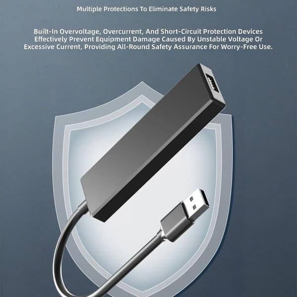 Bärbara 4-portars USB2.0-förlängningshubbar stöder 480 Mbps snabb dataöverföring