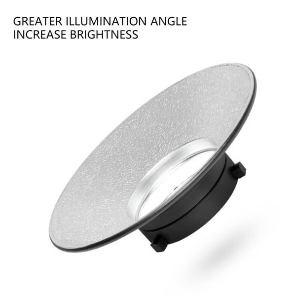 Reflektor Bowens Mount Diffuser Dish i aluminiumslegering med 120 graders dekning