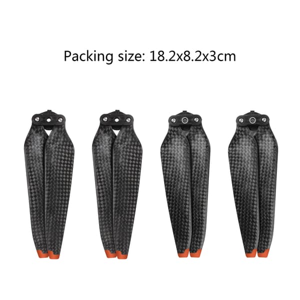 2 par 9453F Quick Release propeller Lav støj kulfiber folde propeller Blade Drone Wing reparations tilbehør til Mavic 3