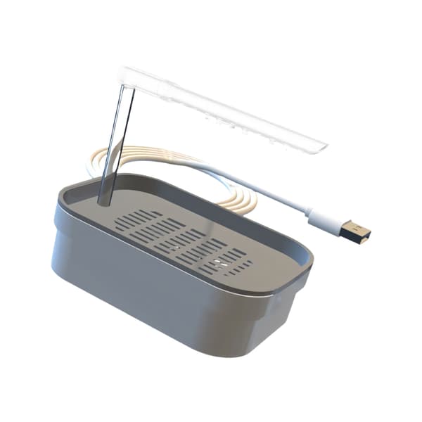 Stor fågelpool i ABS-plast inklusive USB-vattenpump