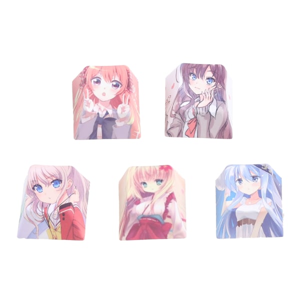 Gaming Keycaps Hållbar PBT 6.25U Space R4 Keycap Japansk Anime Cherry Profile Dye Subbed Keycap för mekaniskt tangentbord