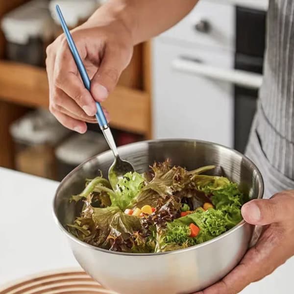 Sæt Med 3 Premium Bageskåle I Rustfrit Stål Ideel Til Hjem Og Restaurant