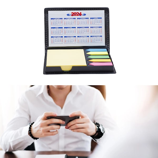 Självhäftande Post Note Sticky Note Set Kalender 2024 Skrivbar Memo Note Pad