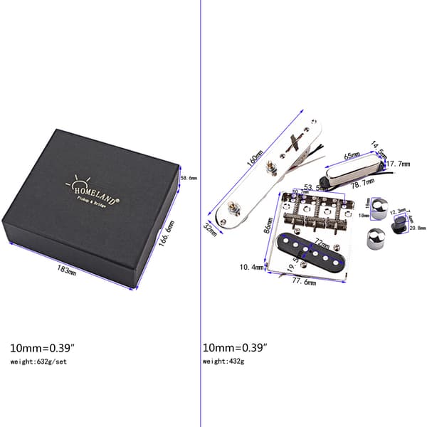 Pickup Single Coil Pickups Gitarr Hals/Mellan/Stall Pickup Set Ersättningar