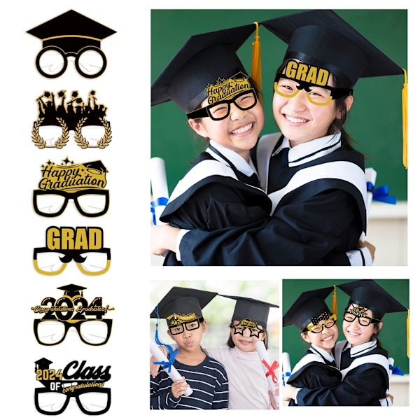 Graduation Briller Klasse af 2024 Graduation Foto Props Graduation Briller