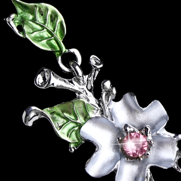 Kvinnor Halsband Smycken Blomma hänge örhänge för Rhinestone Alloy Fashion Exqui