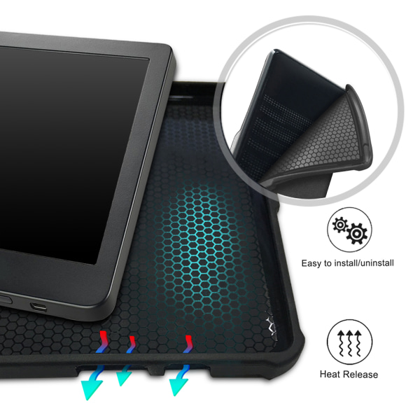 E- cover för case till Kobo Clara Clear Ultra Slim för Smart TPU-skydd Red