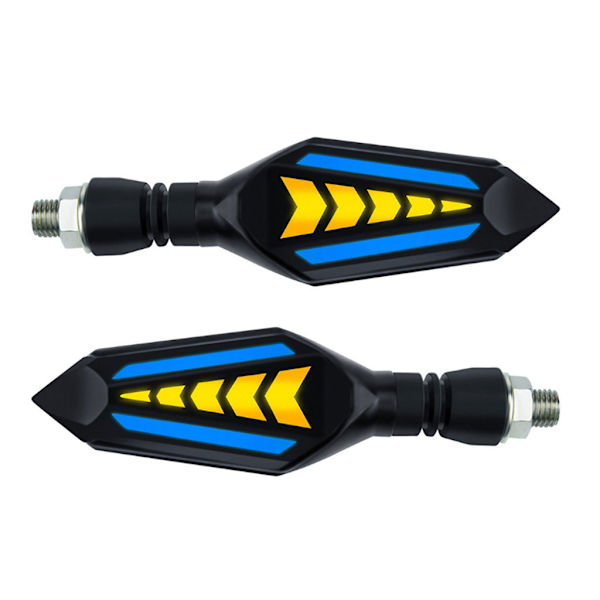 Bærbar indikatorlampe til motorcykel 2 stk. Blinklys Blinklys Montering af tilbehør Indikatorlamper Gul lampe