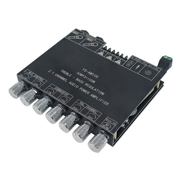 YS-AM100 KTV High Power Bluetooth-kompatibel AMP Board Mikrofon Lyd Alt i Ét Forstærker Board 2.1 Channel TPA3116D2