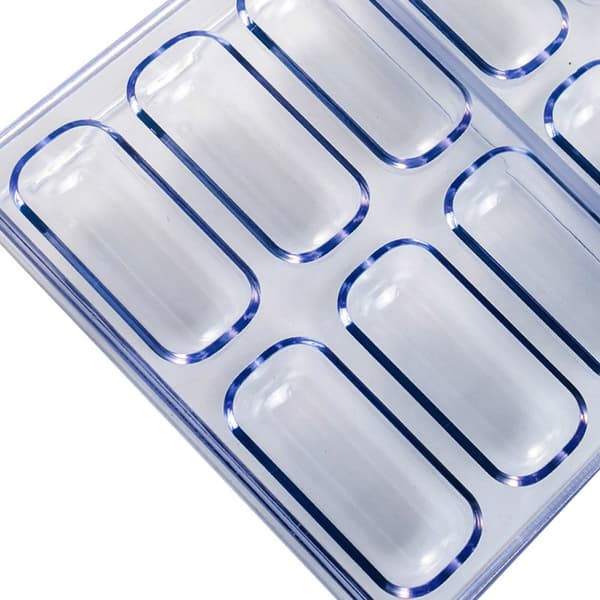 18 Hulrum Ovalformet Chokoladeform Plastikbageform til Slik Konfekt