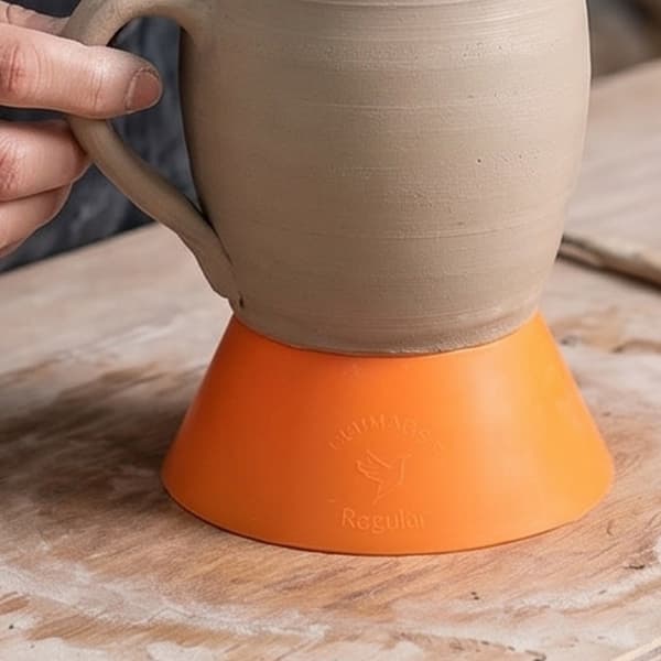 Orange Pottery Edges Smoothing Tool Halsformere til håndlavede lerkar