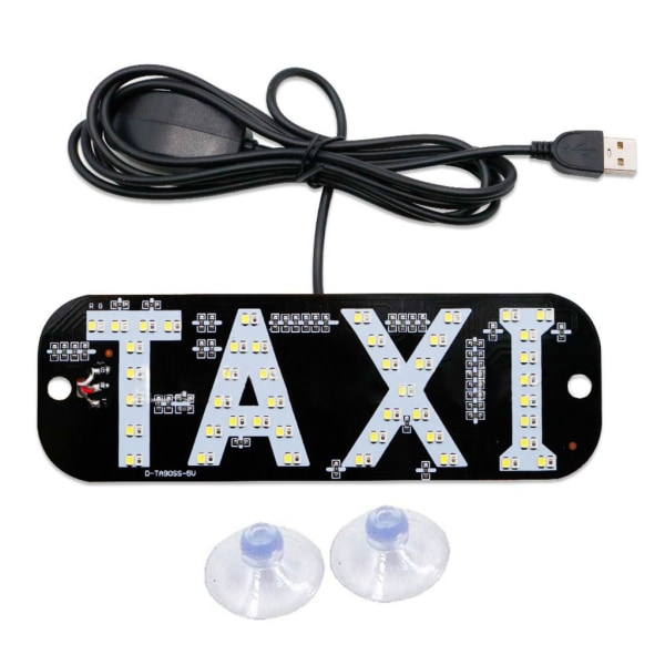 Bil Vindruta Hytt Indikatorskylt Glödlampa 2 Färger Vindruta Taxi Guidningsljus White and blue