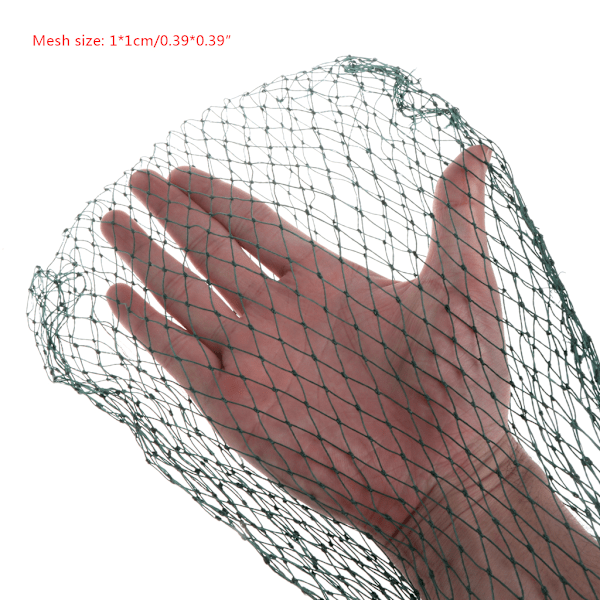 Fiskenet fælde nylon mesh støbt fiskeri tilbehør enkel belastning fisk taske tackle 1m