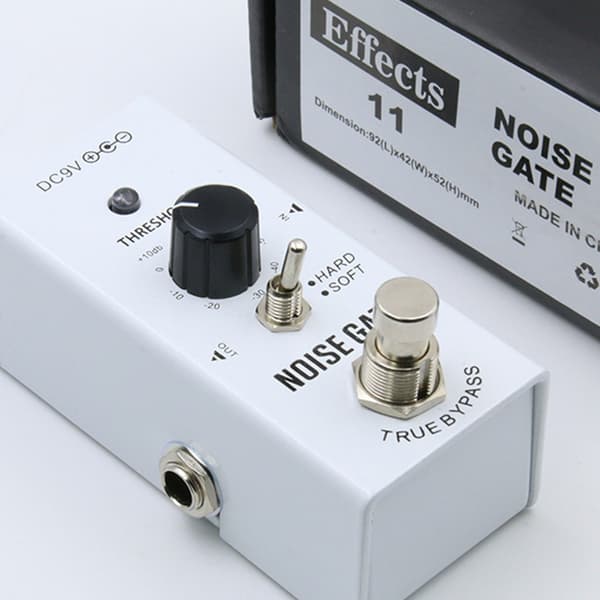 Brusreduceringspedal Metall Brusundertryckare Effekt Gitarr Brusgrind Pedal