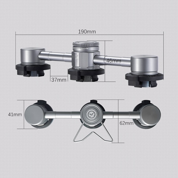 3 i 1 Butan Adapter Konverter Adapter Kassette Gasbeholder Butan Konverter