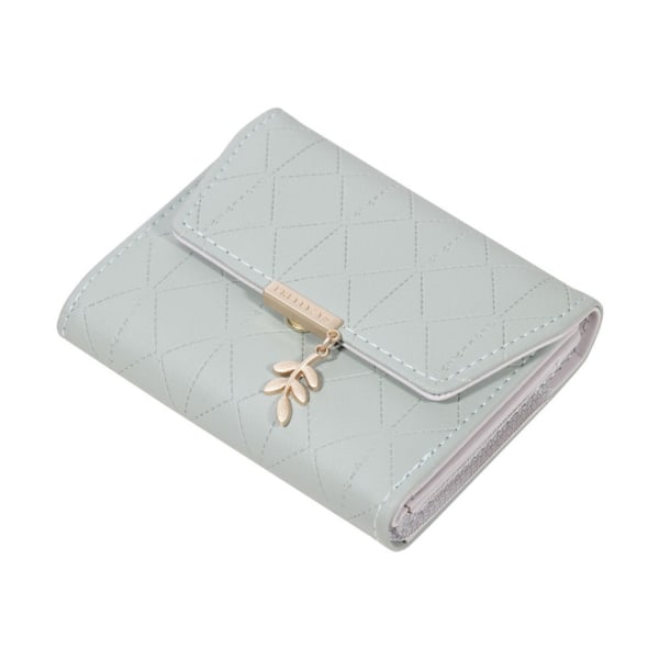 2023 Trifold Wallet ID Kredittkort Bankkort Kontantholder for kvinner myntpung Gray blue