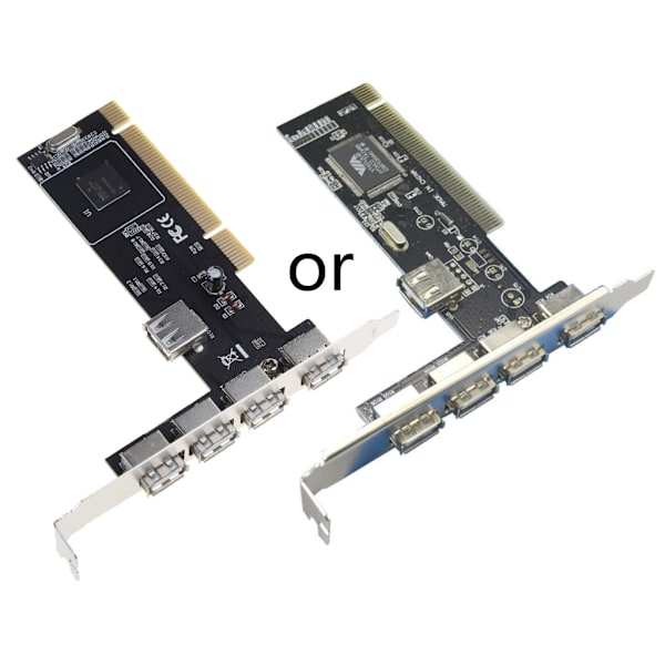 PCI-sovitinkortti 4-porttinen USB 2.0 480 Mbps High Speed ​​Via Hub for Vista for Windows