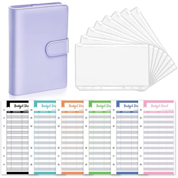 Budgetpärm för att spara pengar Pärmar för dagliga dagböcker Schemapåminnelse Bokföring Inspelningar Kompositionsskrivning Pink
