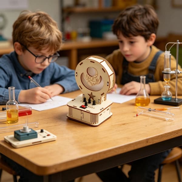 Pedagogisk vitenskapsprosjektleke i tre for barn med knottbase