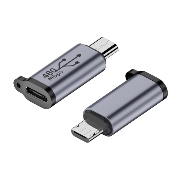 Usb-C till Micro USB Adapter Typ-C hona till mikro USB hane-omvandlarkontakt