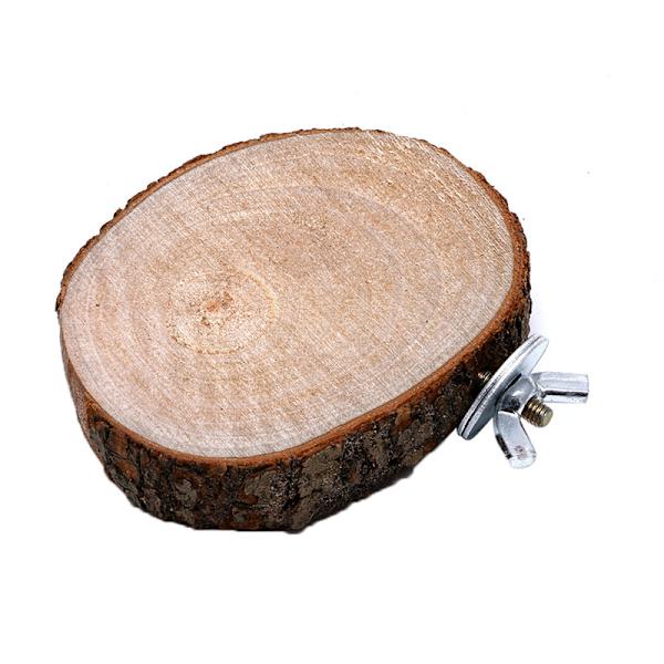 Papukaija-ahven seisontataso Luonnonpuusta valmistettu leikkikenttä Helppo asentaa häkkiin